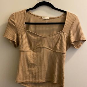 Tan blouse, From Dry Goods